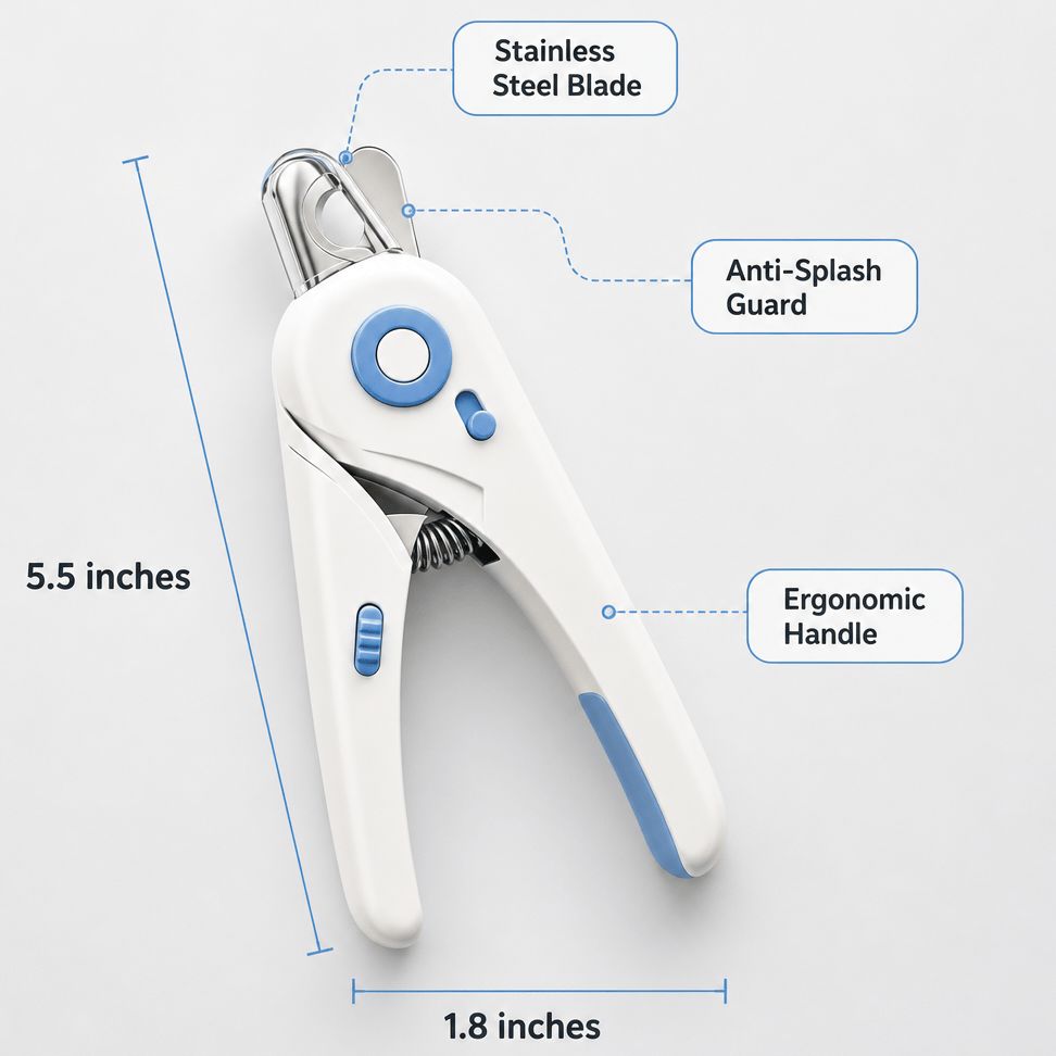 Pet Nail Clippers with Safety Guard