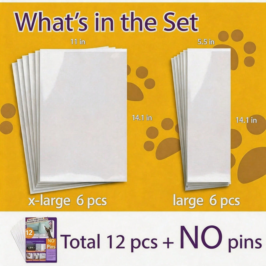 Cat scratch furniture protector 12-pack